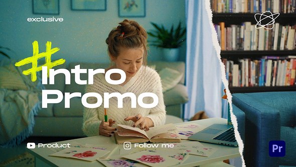 Intro Promo Premiere Pro template preview