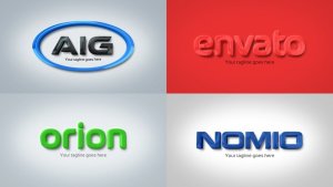Embossed Corporate Logo Video Displays template preview