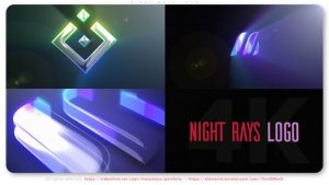 Videohive Night Rays Logo Logo Stings template preview