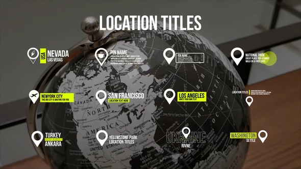 Videohive Location Titles 1.0 | After Effects 42487772 Titles template preview