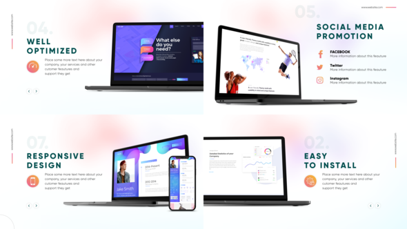 Videohive Website Presentation with Devices Product Promo template preview