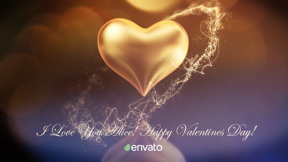 Videohive Valentine's Day Greetings Titles template preview