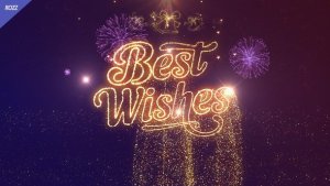 Videohive Best Wishes Line Gold Logo Stings template preview