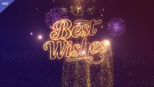 Videohive Best Wishes Line Gold Logo Stings template preview