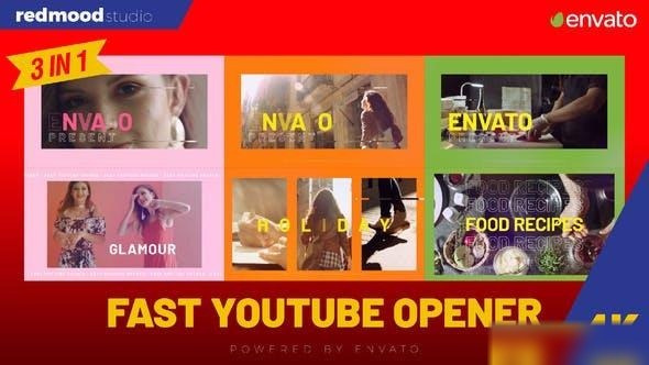 Videohive Fast Youtube Opener Openers template preview