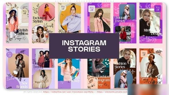 Videohive Elegant Instagram Stories 45918922 Openers template preview