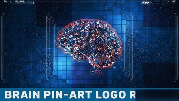 Videohive Brain Pin-Art Logo Reveal Logo Stings template preview