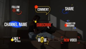 Videohive Social Titles 1.0 | AE Titles template preview