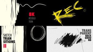 Sketch Video Transitions 2 Premiere Pro template preview