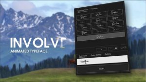 Videohive Animated Typeface - Involve Titles template preview