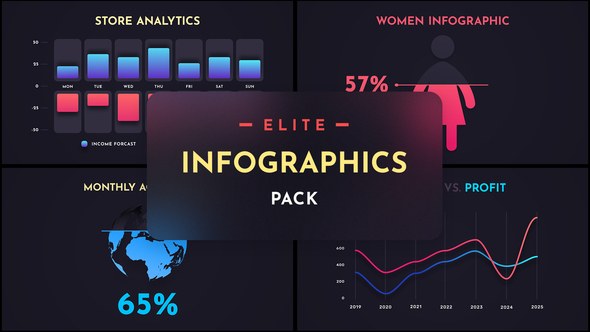 Videohive Elite Infographics Pack Infographics template preview