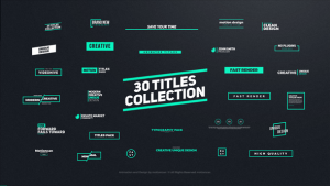 Titles Animation Video Displays template preview
