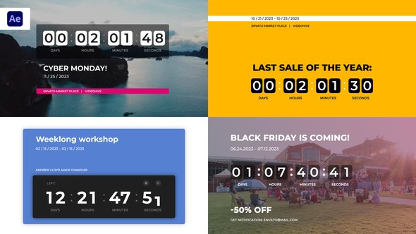 Videohive Banner Countdown Timers Elements template preview
