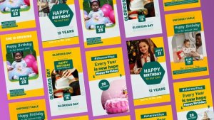 Videohive Happy Birthday Stories Product Promo template preview