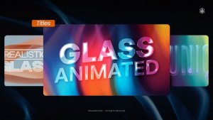 Videohive Glass Animated Titles 59708099 Titles template preview