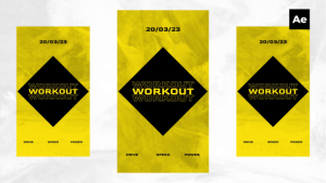 Videohive Workout Social Media Stories Product Promo template preview