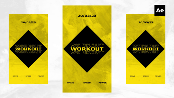 Videohive Workout Social Media Stories Product Promo template preview