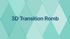 Videohive 3D Transitions Romb 20th Broadcast-packages template preview