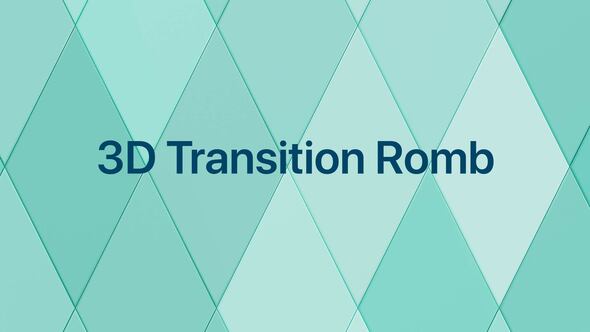 Videohive 3D Transitions Romb 20th Broadcast-packages template preview