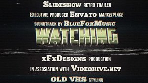 Videohive 80s Retro Titles VHS Effect Video Displays template preview