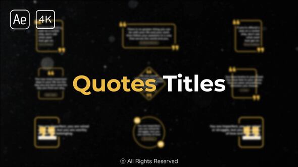 Videohive Quotes Titles 2.0 | After Effects 51127197 Titles template preview