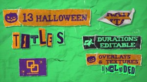 Videohive Halloween Paper Titles Titles template preview