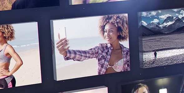 Modern Portfolio Video Displays template preview