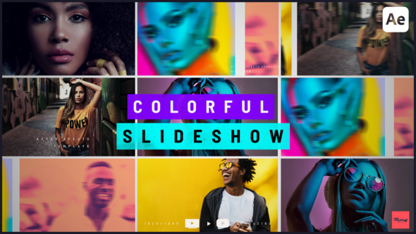 Videohive Colorful Slideshow 52001935 Openers template preview