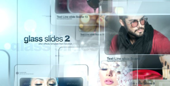Videohive Glass Slides 2 Video Displays template preview