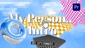 Y2K Bold Identity Intro Premiere Pro template preview