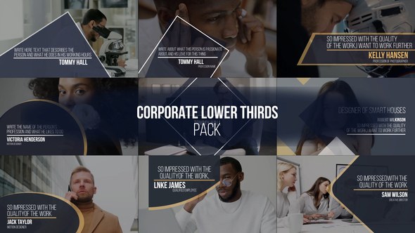 Videohive Corporate Lower Thirds | After Effects 42568277 Elements template preview