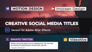 Videohive Creative Social Media Titles Titles template preview