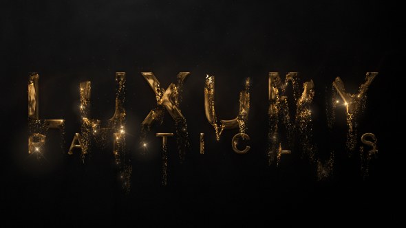 Luxury Particle Logo Video Displays template preview