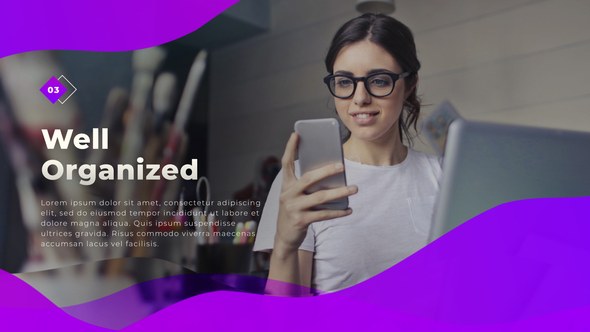Videohive Presentation - Modern Waves Video Displays template preview