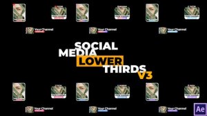 Videohive Social Media Lower Thirds v3 Elements template preview