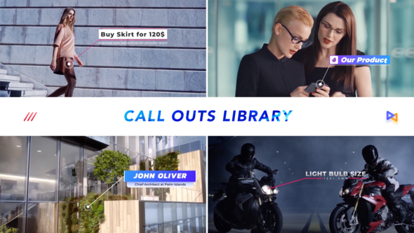 Modern Call Outs Library Video Displays template preview