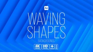 Videohive Waving Shapes Backgrounds Elements template preview
