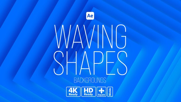 Videohive Waving Shapes Backgrounds Elements template preview