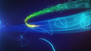 Colorful Particle Logo Reveal Video Displays template preview