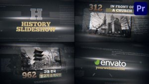 History Slideshow for Premiere Pro Premiere Pro template preview