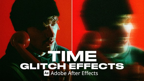 Videohive Time Glitch Effect Ae Elements template preview