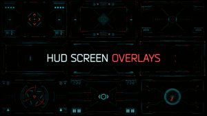 HUD Screen Overlays Video Displays template preview