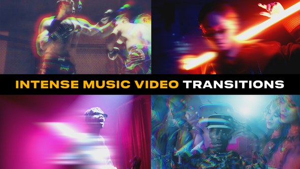 Videohive Intense Music Video Transitions | After Effects Elements template preview
