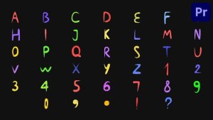 Characters Snake Alphabet | Premiere Pro MOGRT Premiere Pro template preview