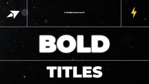 Videohive Bold Titles | AE 46761615 Titles template preview