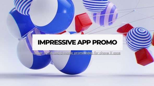 Impressive App Promo Video Displays template preview