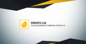 Clean Business Company Profile II Video Displays template preview