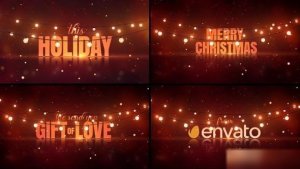 Videohive Christmas Lights Wishes 29833016 Openers template preview