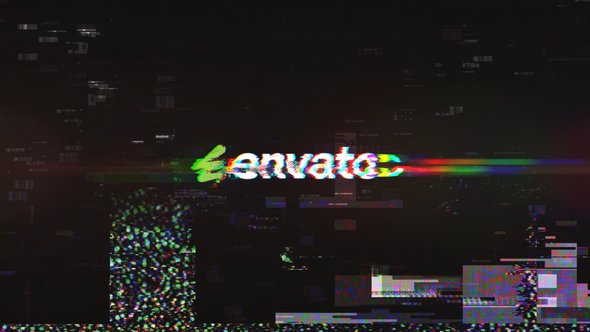 Videohive Distorted Glitch Reveal Logo Stings template preview