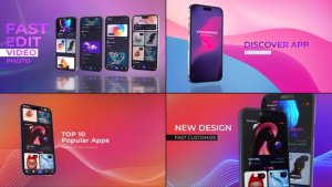 Videohive App Promo Phone 14 Pro Max Product Promo template preview